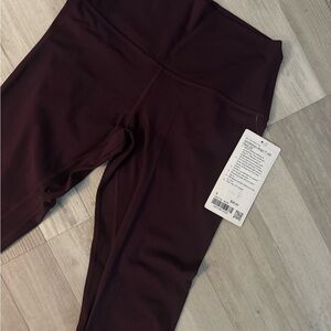 Lululemon Burgundy Align Leggings